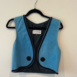 Vintage Steer Brand Suede Lined Vest